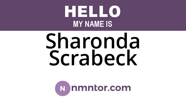 Sharonda Scrabeck