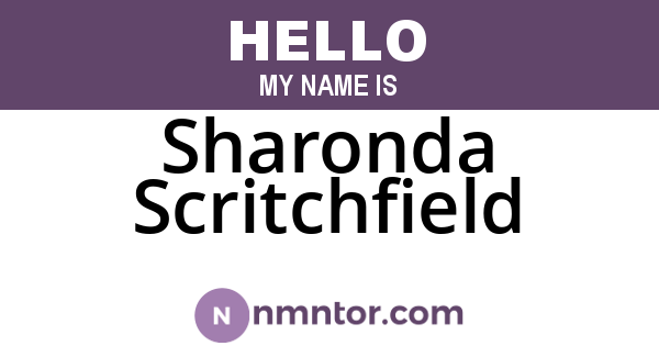 Sharonda Scritchfield
