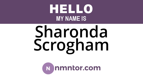 Sharonda Scrogham