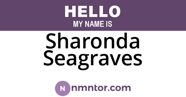 Sharonda Seagraves