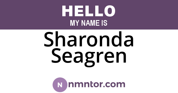 Sharonda Seagren