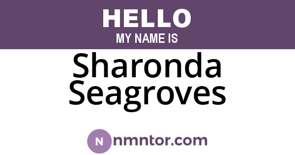 Sharonda Seagroves