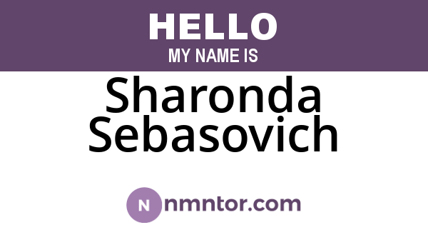 Sharonda Sebasovich