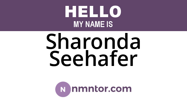 Sharonda Seehafer