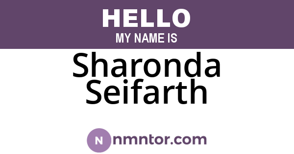 Sharonda Seifarth