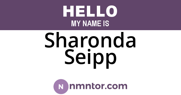 Sharonda Seipp