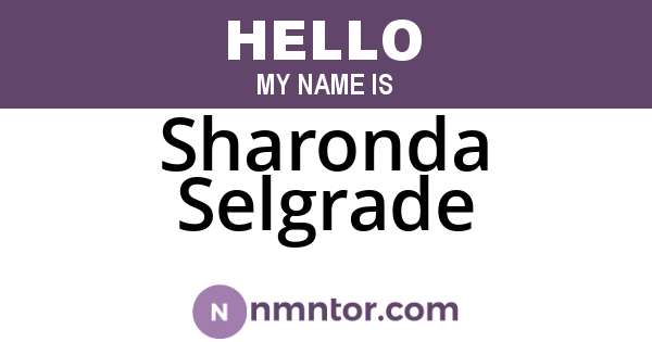 Sharonda Selgrade
