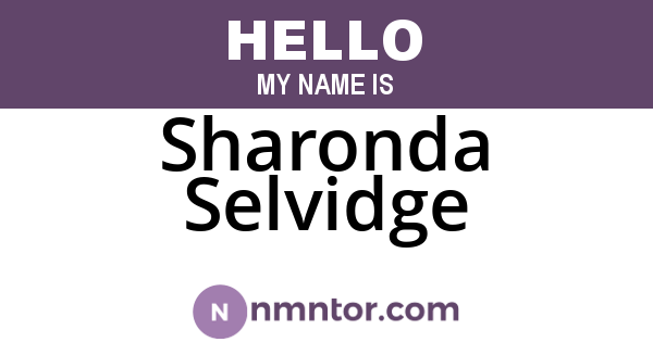 Sharonda Selvidge