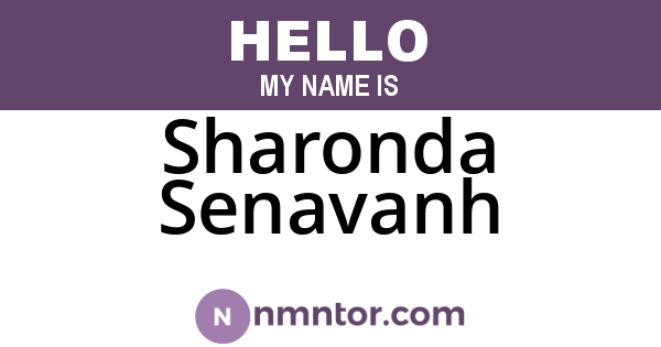 Sharonda Senavanh