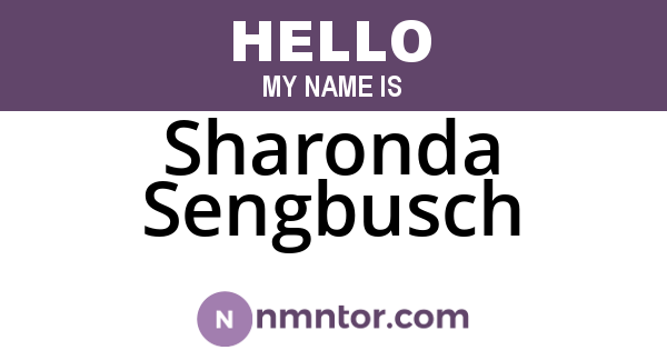 Sharonda Sengbusch