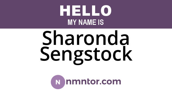 Sharonda Sengstock