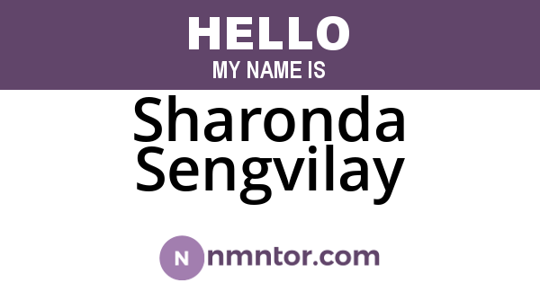 Sharonda Sengvilay