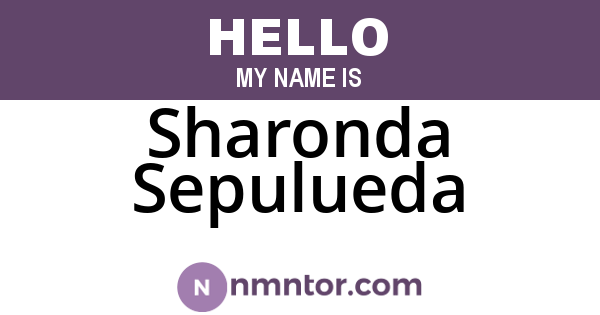 Sharonda Sepulueda