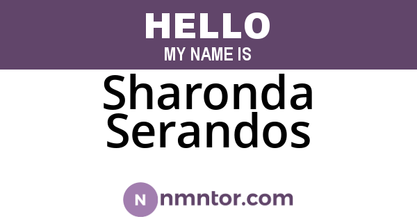 Sharonda Serandos