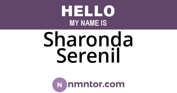 Sharonda Serenil