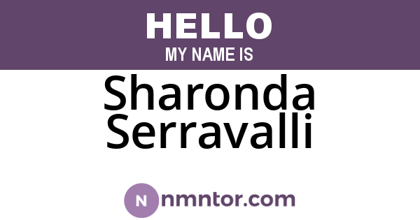 Sharonda Serravalli