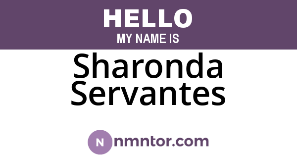 Sharonda Servantes
