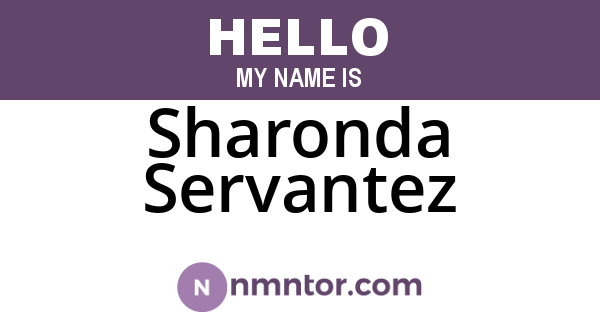 Sharonda Servantez