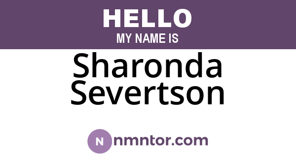 Sharonda Severtson