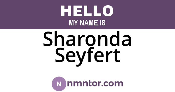 Sharonda Seyfert