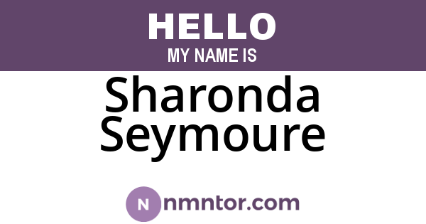 Sharonda Seymoure