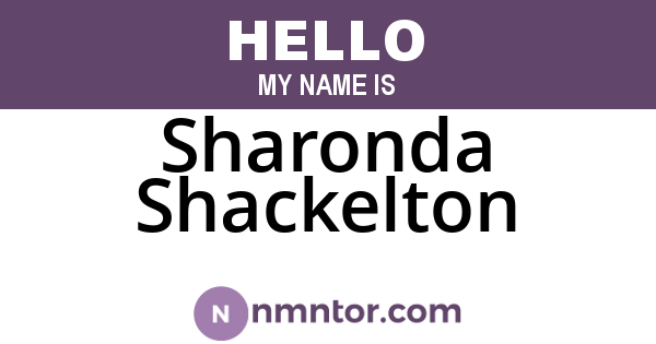 Sharonda Shackelton