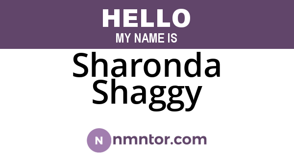 Sharonda Shaggy