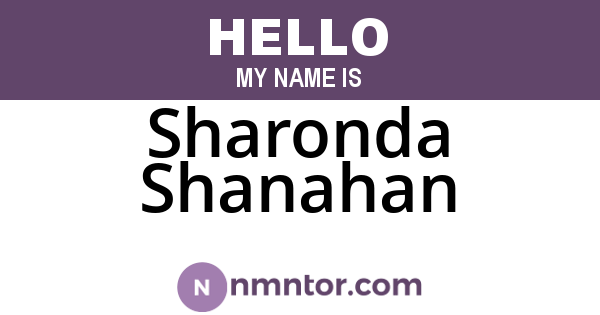 Sharonda Shanahan