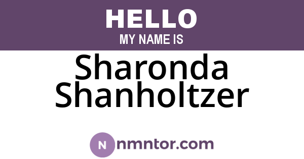 Sharonda Shanholtzer