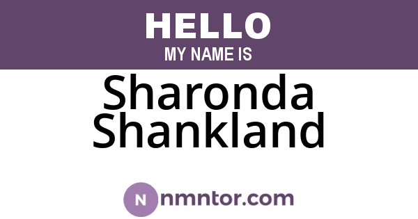 Sharonda Shankland