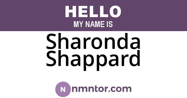 Sharonda Shappard
