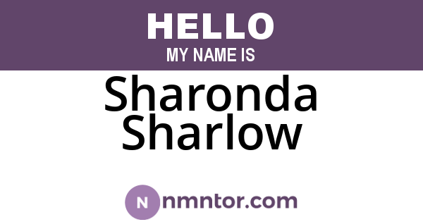 Sharonda Sharlow