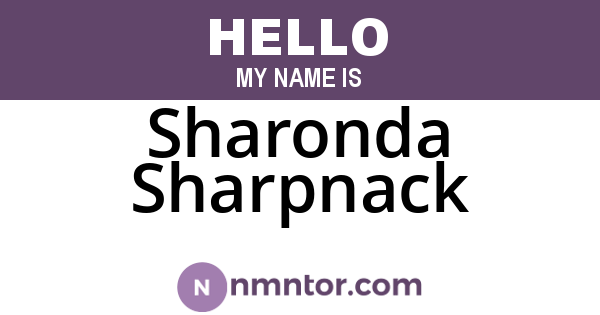 Sharonda Sharpnack