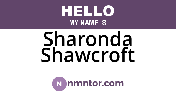Sharonda Shawcroft