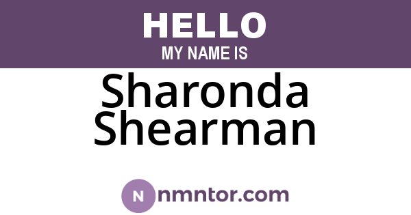 Sharonda Shearman