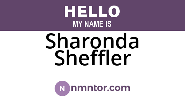 Sharonda Sheffler