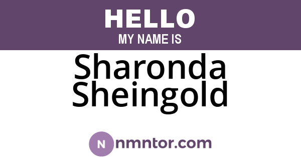 Sharonda Sheingold
