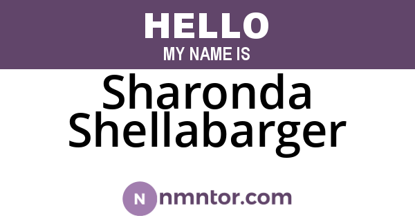 Sharonda Shellabarger