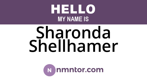 Sharonda Shellhamer