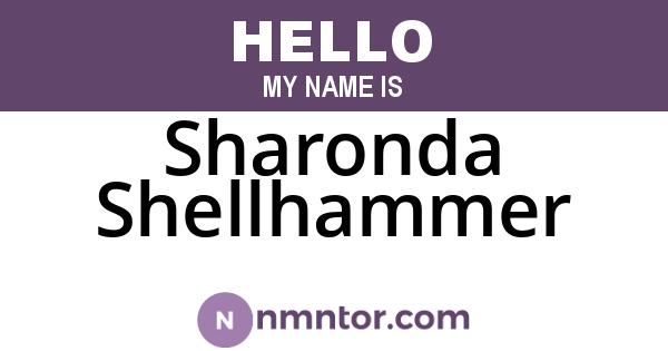 Sharonda Shellhammer