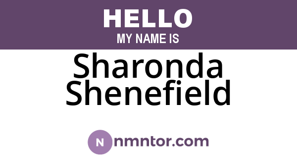 Sharonda Shenefield