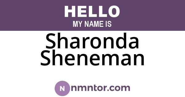 Sharonda Sheneman