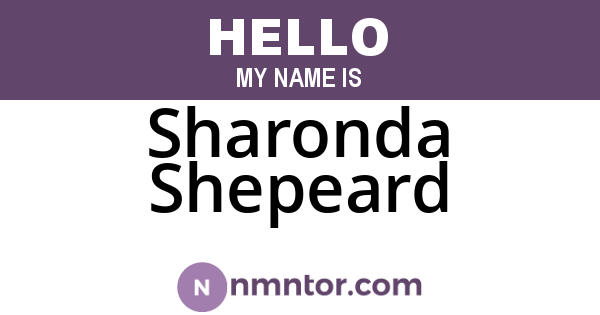 Sharonda Shepeard