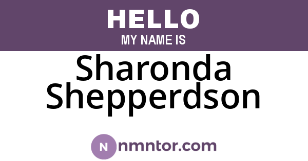 Sharonda Shepperdson