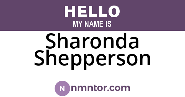 Sharonda Shepperson