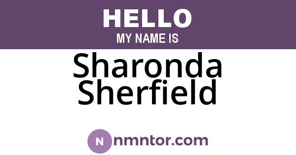 Sharonda Sherfield
