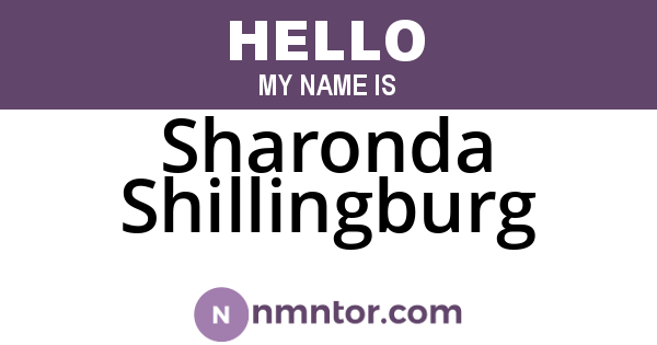 Sharonda Shillingburg