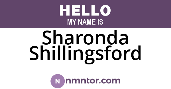Sharonda Shillingsford