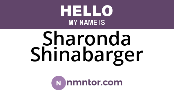 Sharonda Shinabarger
