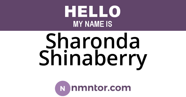 Sharonda Shinaberry